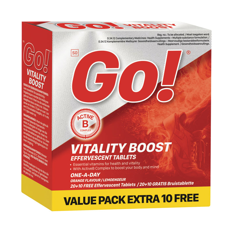 GO Vitality Boost 30 Effervescent Tablets
