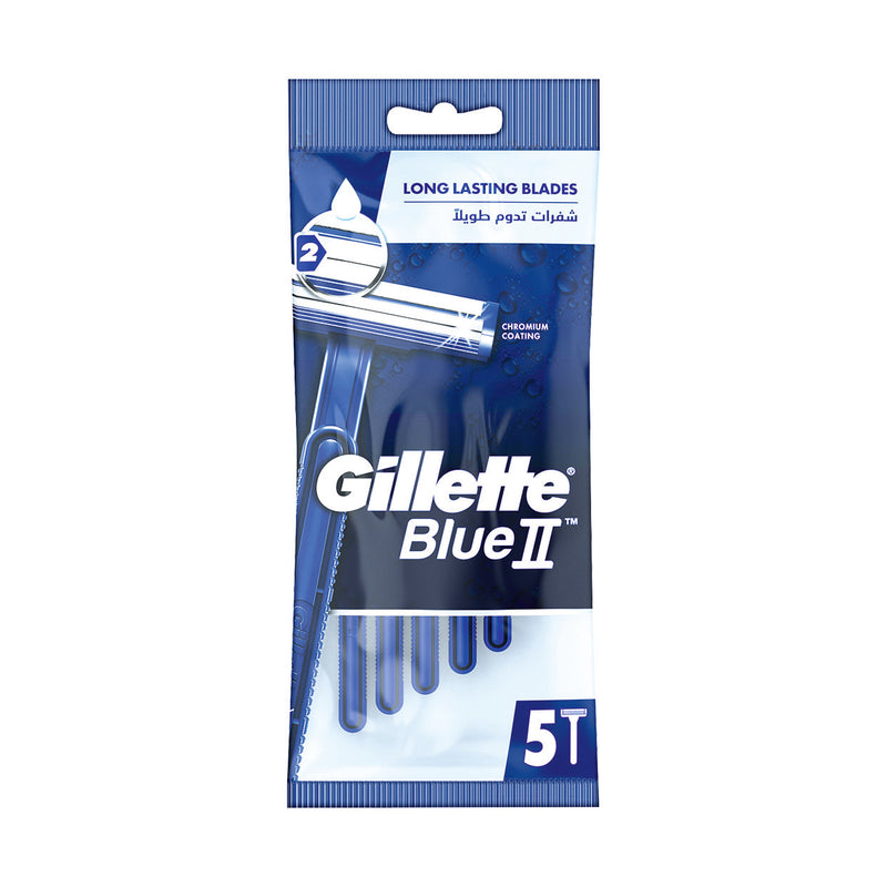 Gillette Blue II Regular Lubrastrip Disposable Razer 5 Razers