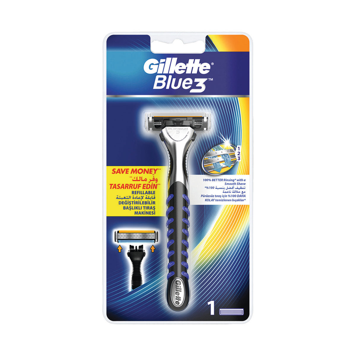 Gillette Razor Blue 3 Systems 1up — Maximed Pharmacy
