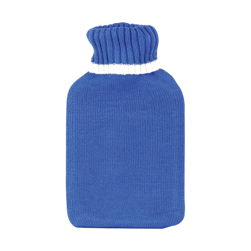 Jenam Cosy Hot Water Bottle - Royal Blue Knit