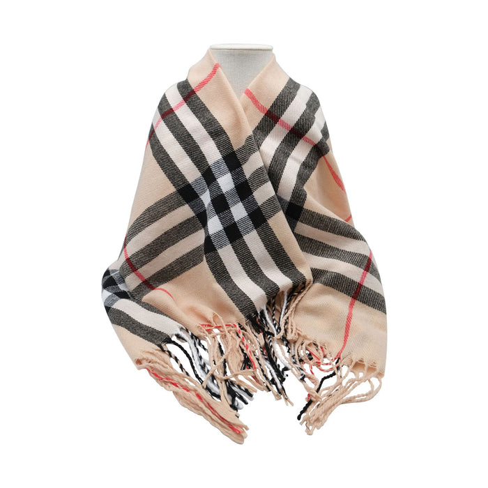 Jenam Cosy Pashmina - Camel Tartan