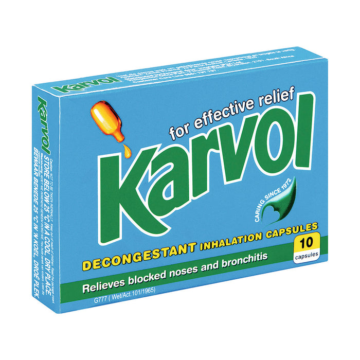 Karvol Decongestant Inhalation 10 Capsules
