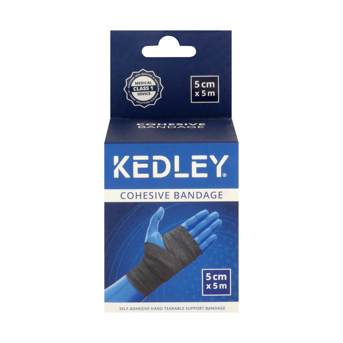 Kedley Cohesive Bandage 5cm x 5m Black