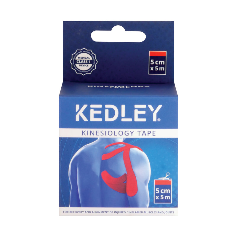 Kedley Kinesiology Sports Tape 5cm x 5m - Red