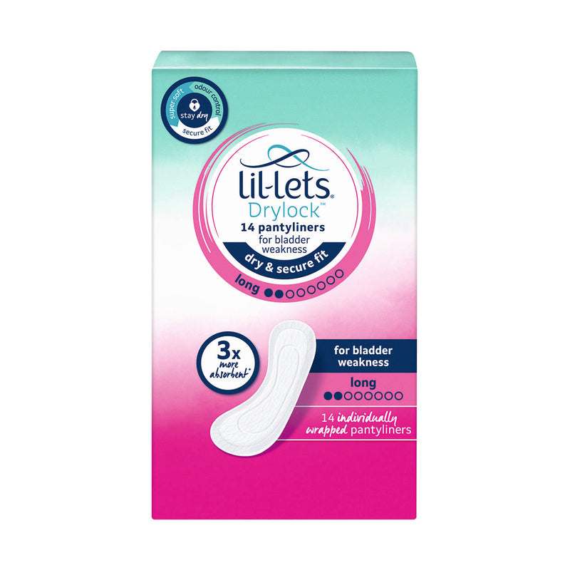 Lil-lets Liner Drylock Bladder Weakness Long 14 Pack
