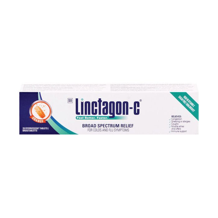 Linctagon-C Orange 20 Effervescent Tablets