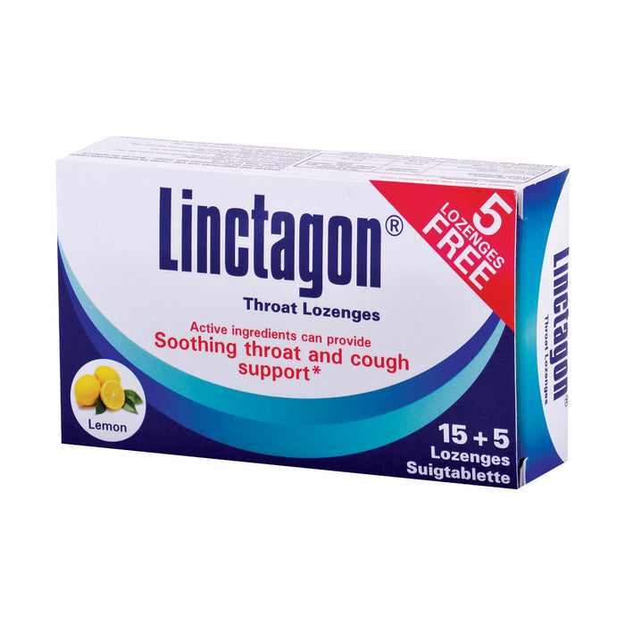 Linctagon Throat Lozenges Lemon 15