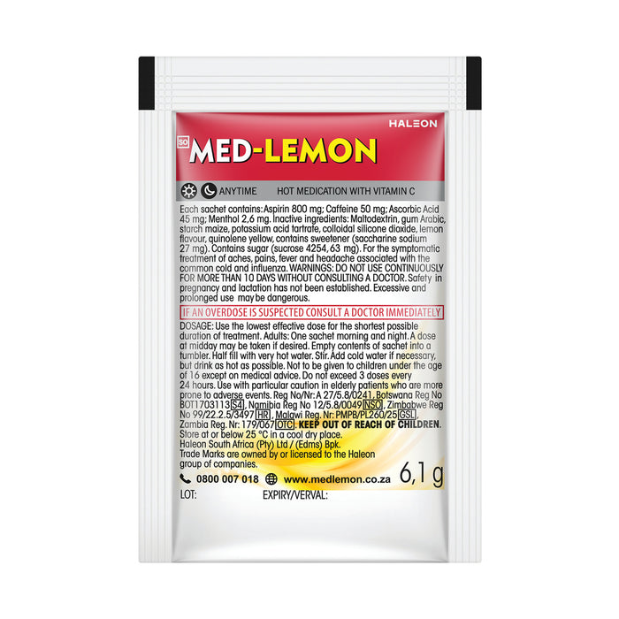 Med-Lemon Single Sachets 6.1g