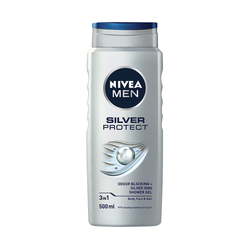 Nivea Men Silver Protect Shower Gel 500ml