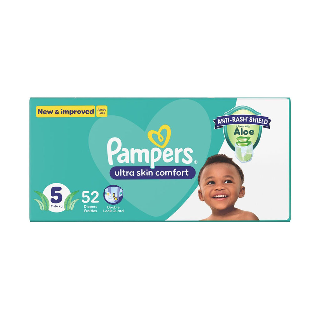 Pampers Active Baby-Dry Junior Jumbo Pack 52 Nappies