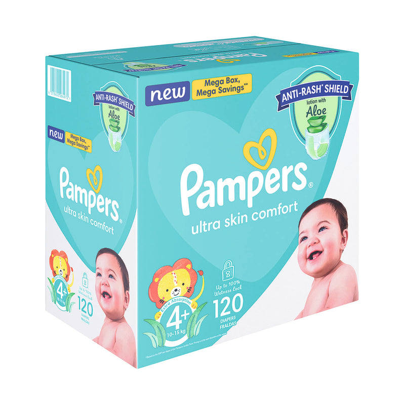 Pampers Active Baby-Dry Size 4+ Mega Pack 120