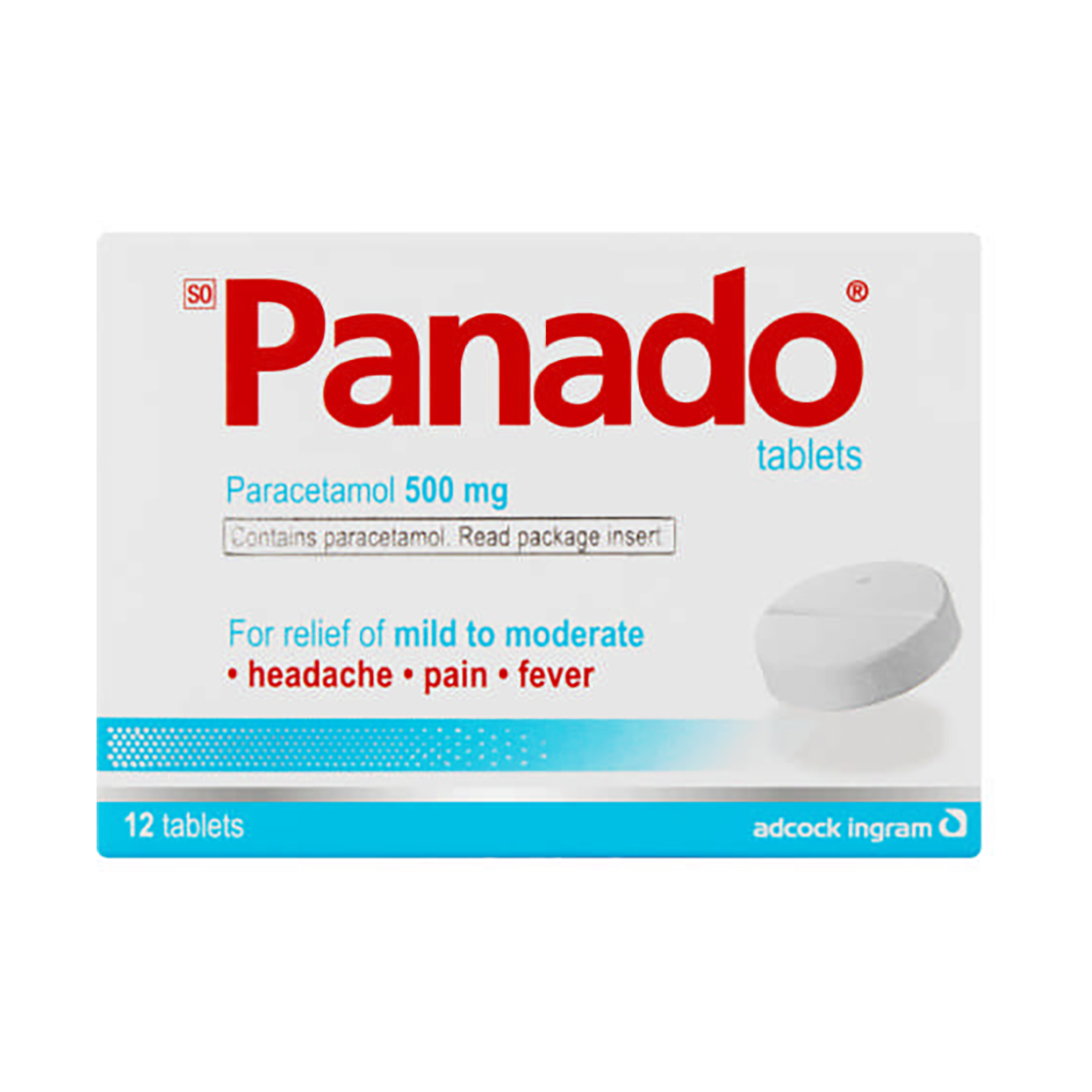 Panado Paracetamol 12 Tablets — Maximed Pharmacy