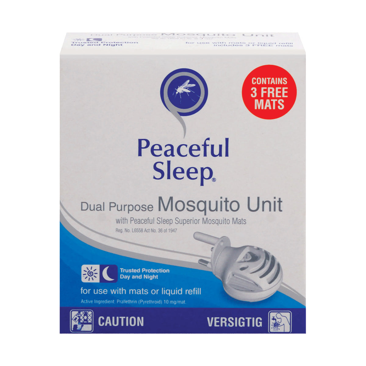 Peaceful Sleep Dual Purpose Mosquito Unit Maximed
