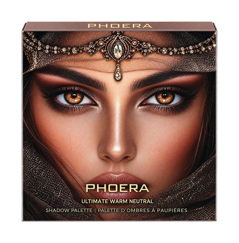 Phoera Ultimate Warm Neural Eyeshadow Palette