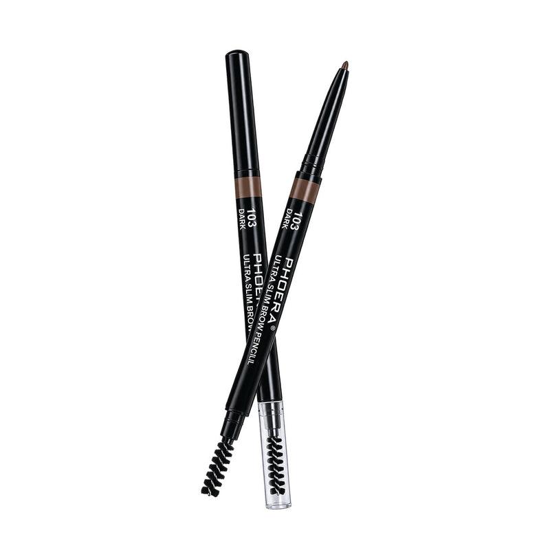 Phoera Ultra Slim Brow Pencil - Dark Brown