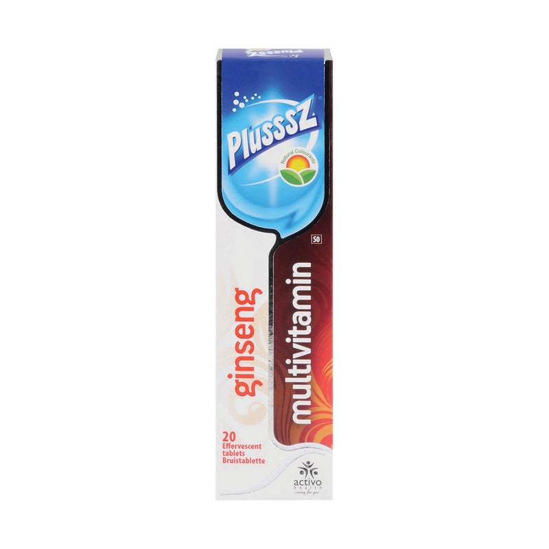 Plusssz Multivitamin + Ginseng 20 Effervescent Tabs