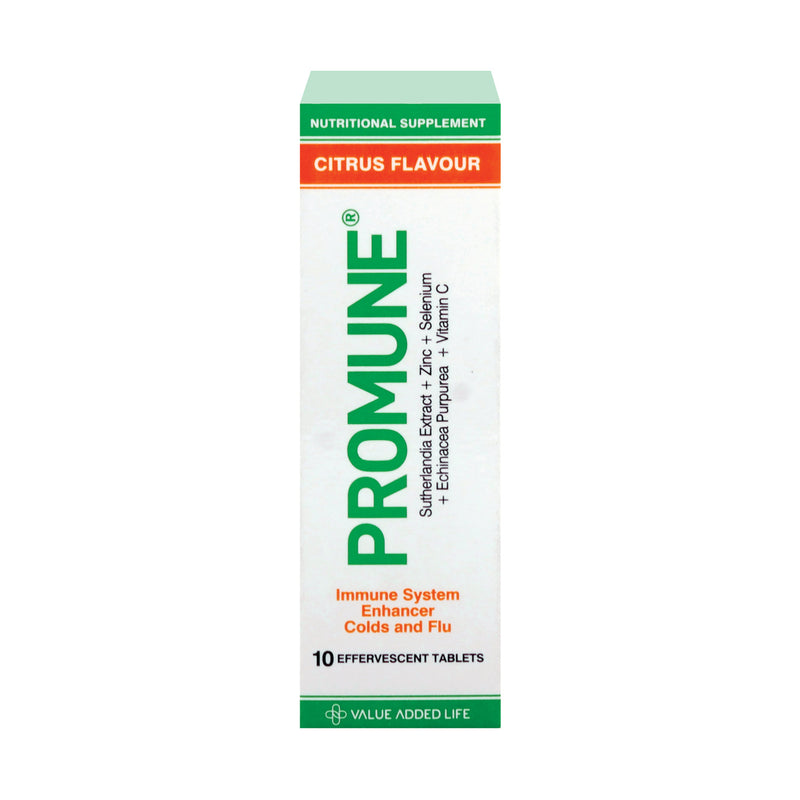 Promune Cold & Flu Fizzy Citrus 10 Effervescent Tablets