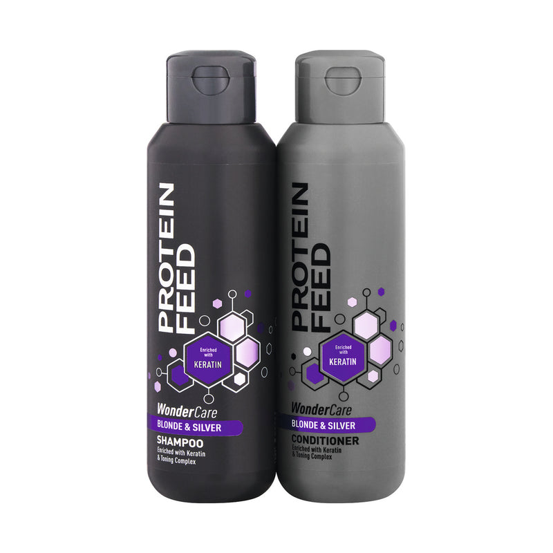 Protein Feed Shampoo & Conditioner Blonde & Silver Pack