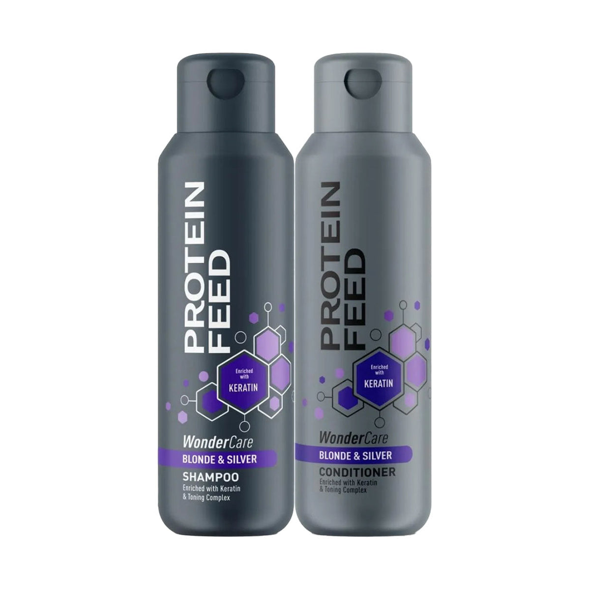 Protein Feed Shampoo & Conditioner Blonde & Silver Pack - Maximed