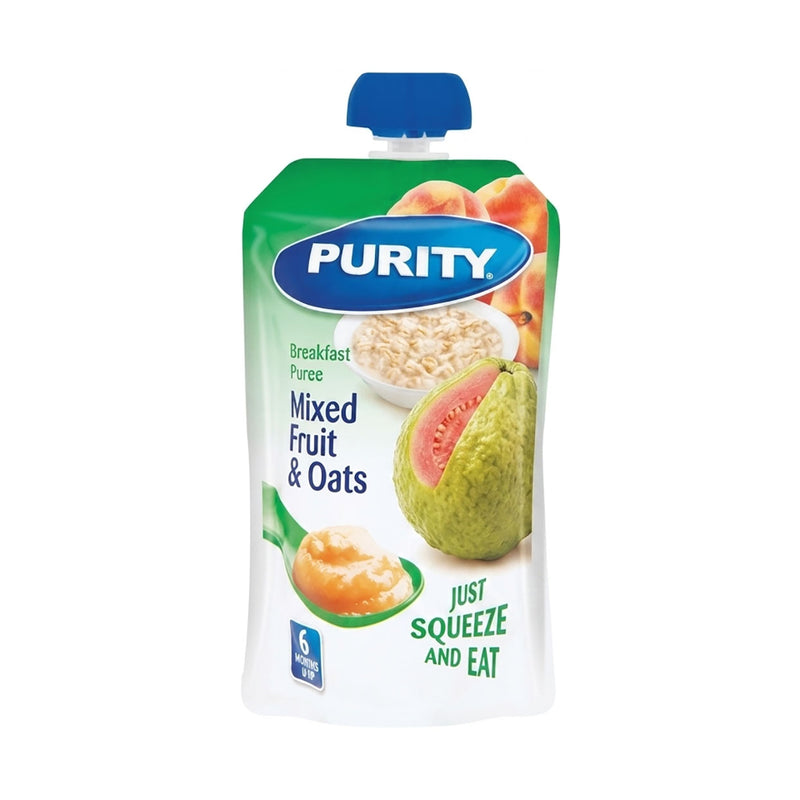 Purity Pouch Mixed Fruit & Oats From 6 Months 110ml
