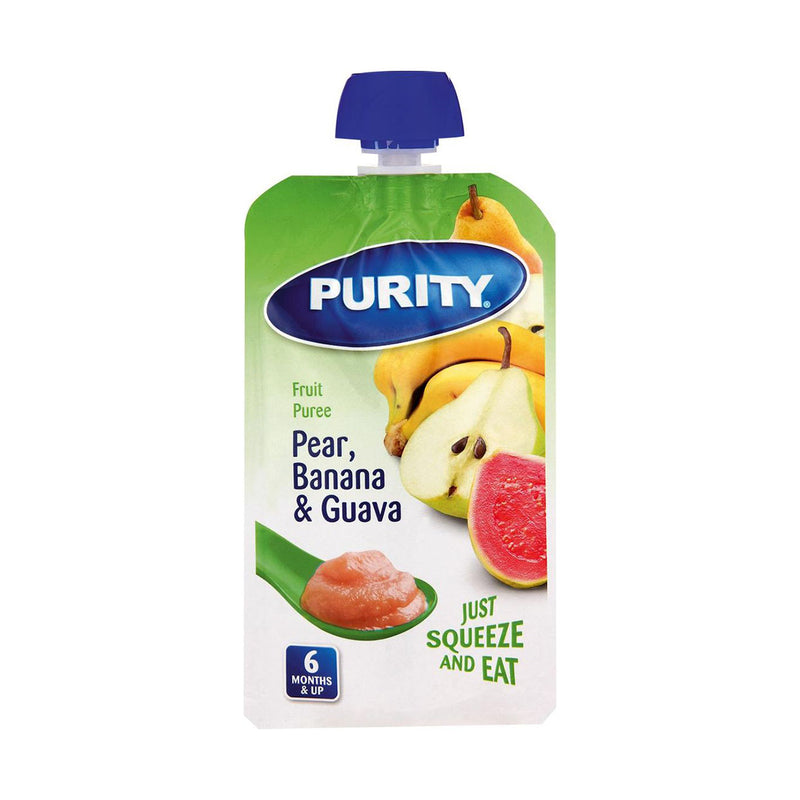 Purity Pouch Pear, Banana & Guava From 6 Months 110ml
