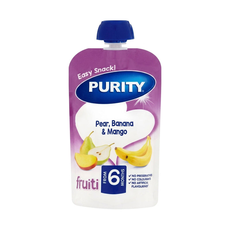 Purity Pouch Pear, Banana & Mango From 6 Months 110ml
