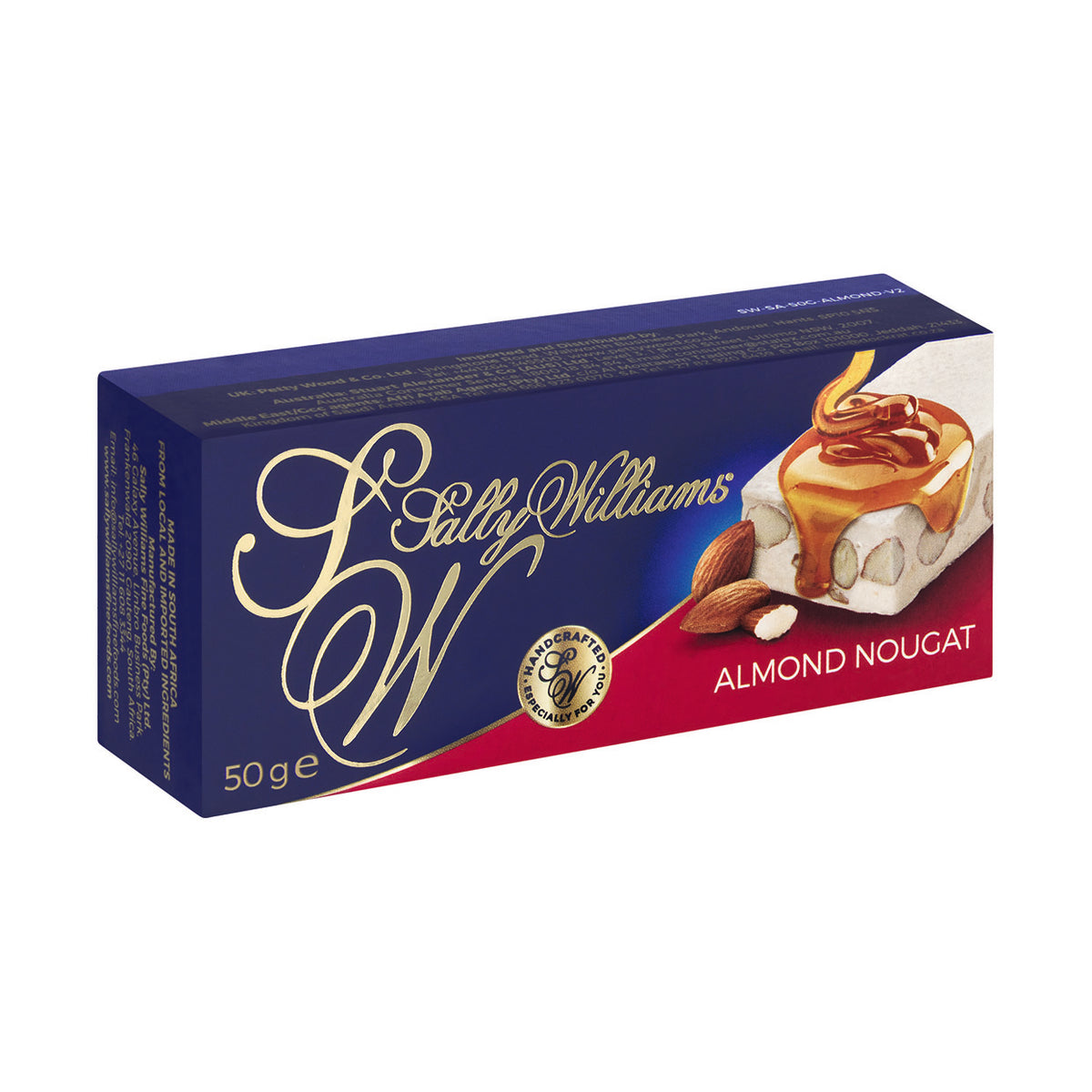 Sally Williams GIFT BOX Nougat Roasted Almonds 10 X 150g - Steins Foods