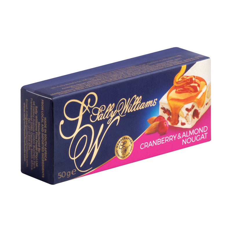 Sally Williams Cranberry & Almond Nougat 50g