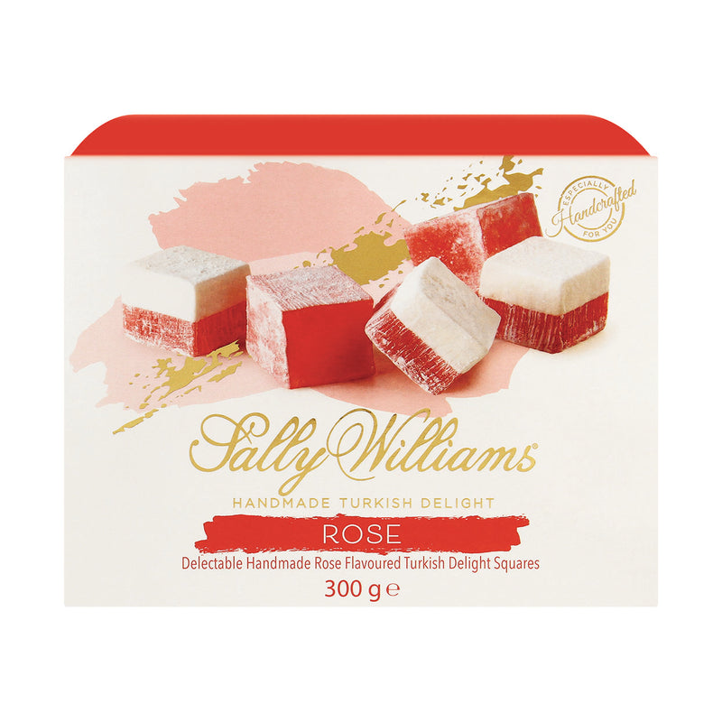 Sally Williams Rose Turkish Delight Gift Box 300g