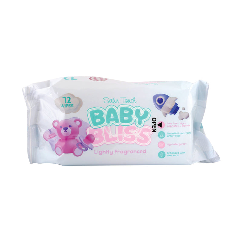 Satin Touch Baby Wipes Bliss 72 Wipes