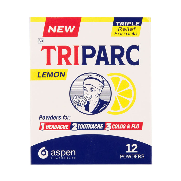 Triparc Pain Relief Powder Lemon 12 Pack