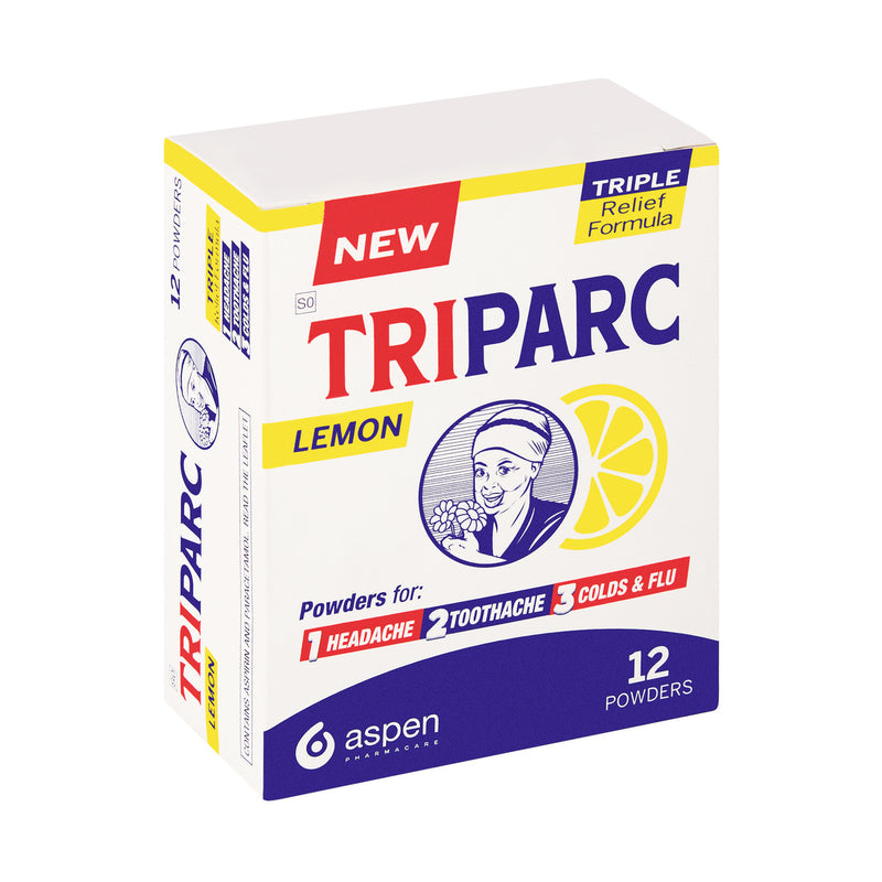 Triparc Pain Relief Powder Lemon 12 Pack