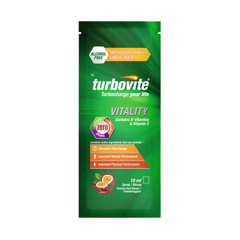 Turbovite Vitality Alcohol Free Passion Fruit Flavoured 10ml