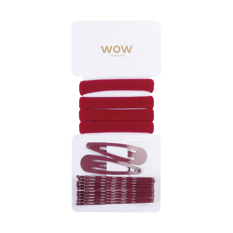 Wow London Maroon Hair Bands & Clips