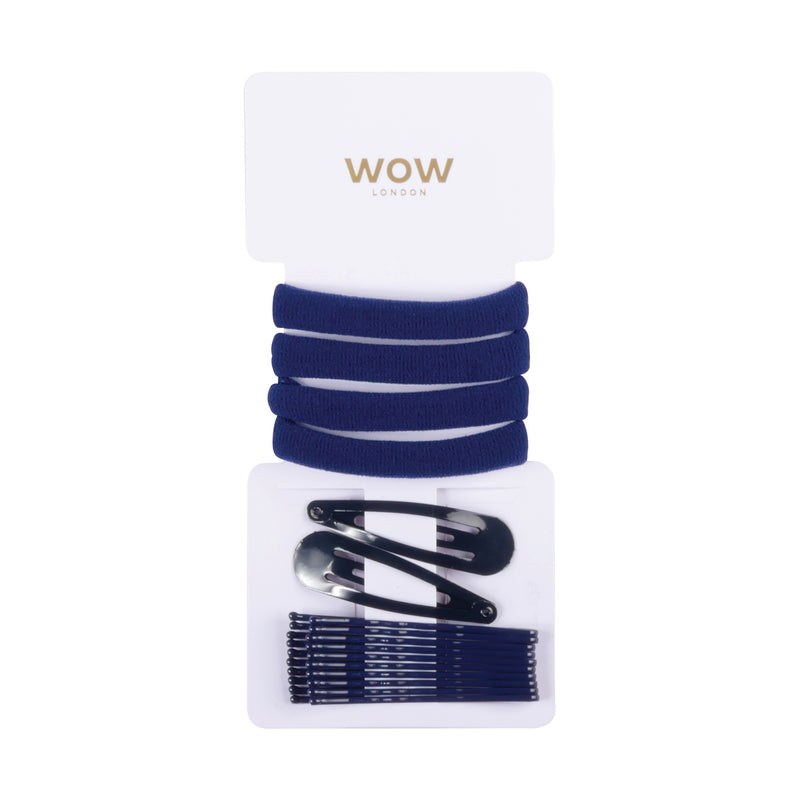 Wow London Navy Hair Bands & Clips