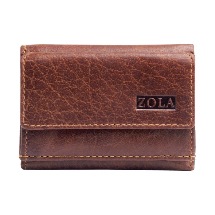 Zola Trifold Compact Wallet - Brown