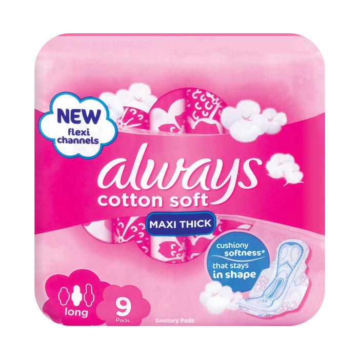 Always Cotton Soft Maxi Long 9 Pads - Maximed