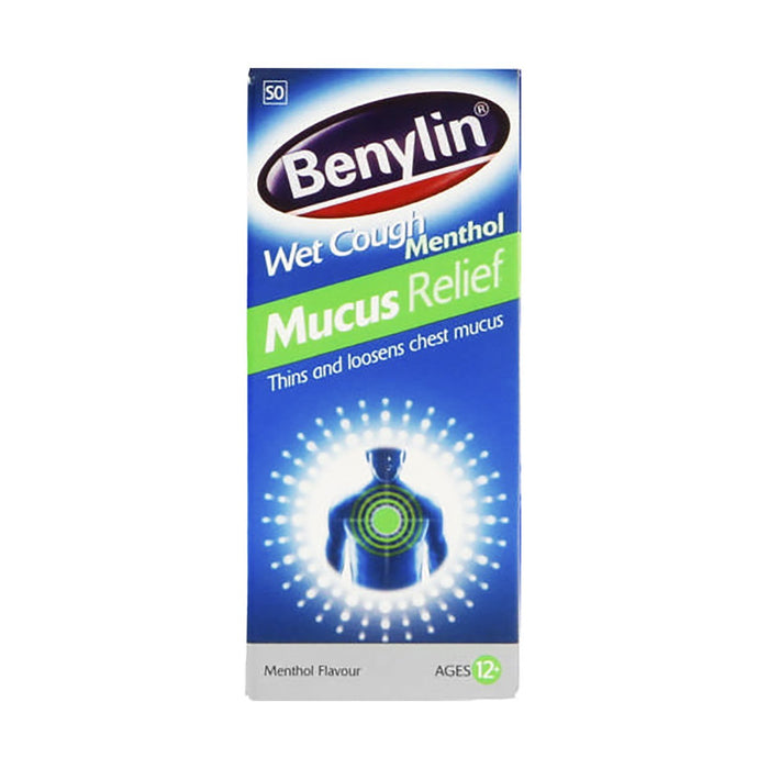 Benylin Wet Cough Mucus Relief Menthol 50ml