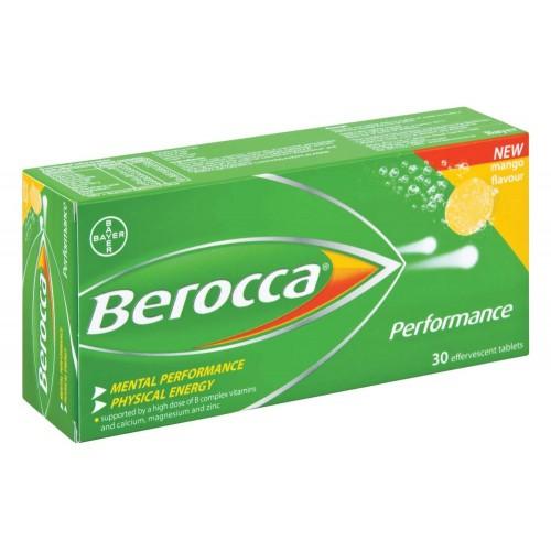 Berocca Performance Mango 30 Effervescent Tablets