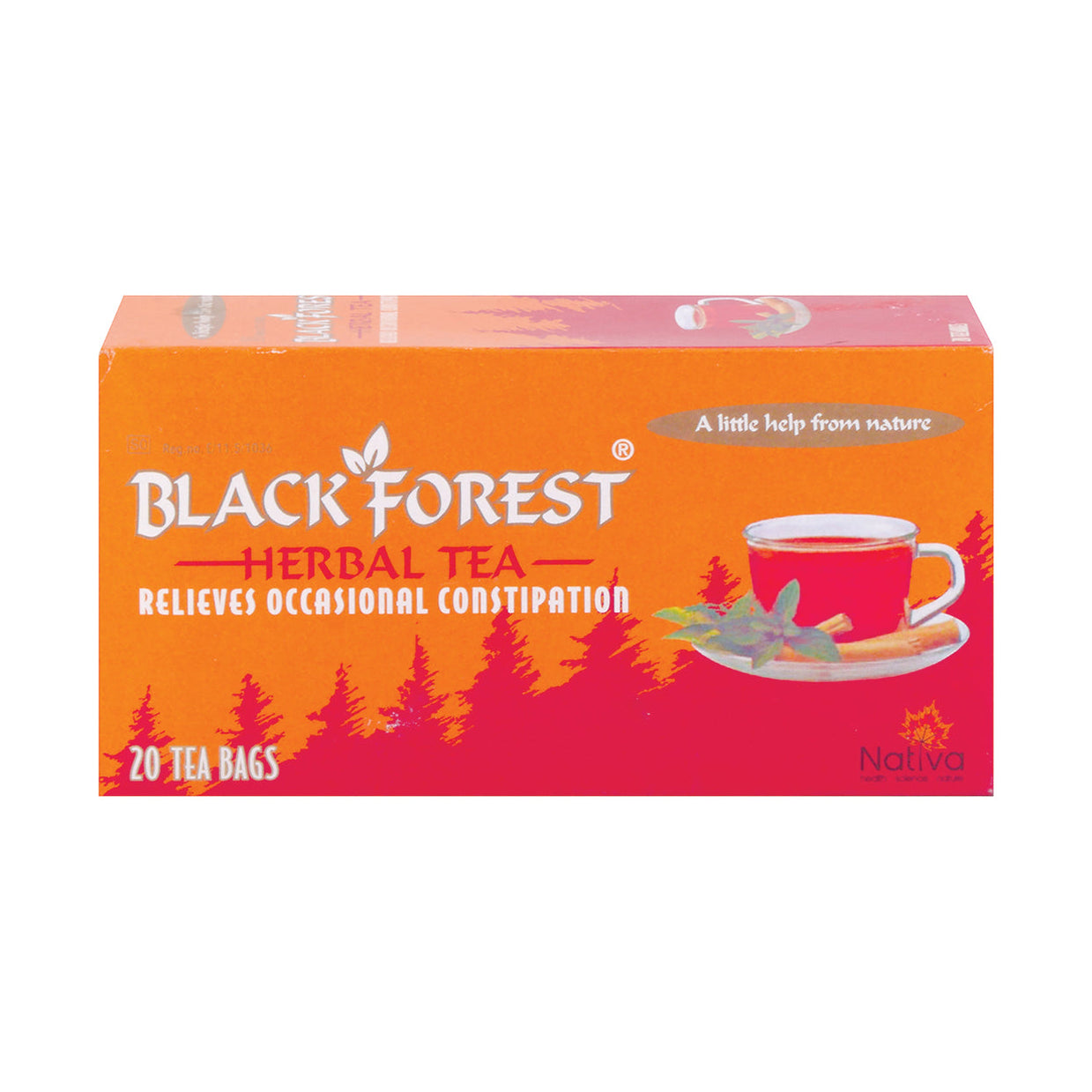Black Forest Herbal Laxative Tea 20 Tea Bags Maximed