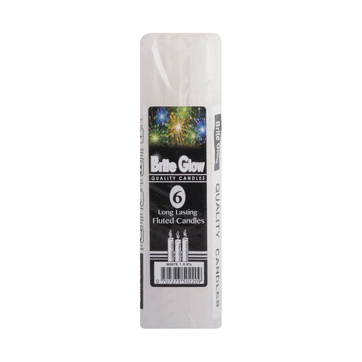 Brite Glow Candles 6 Pack - White