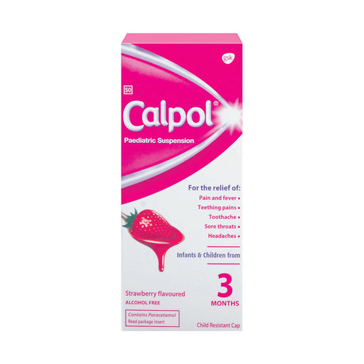 Calpol Paediatric Suspension Strawberry Syrup 100ml