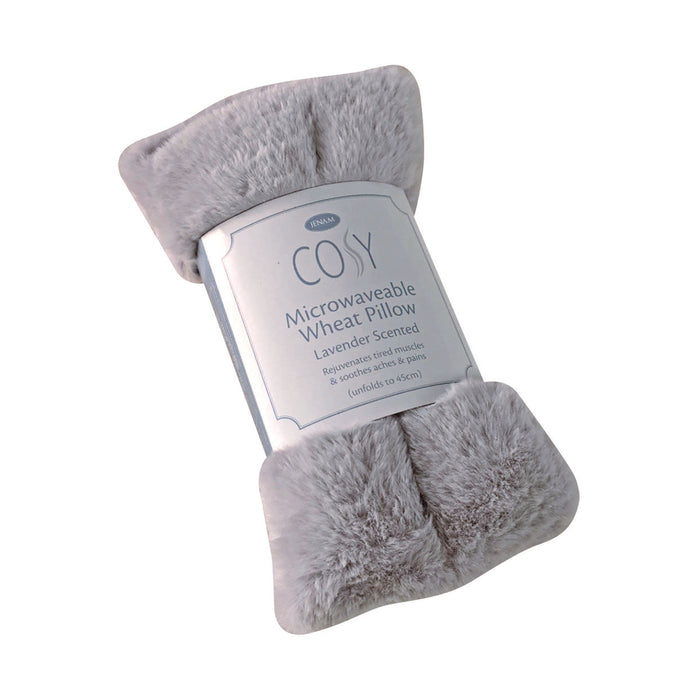 Cosy Microwaveable Wheat Pillow Lavender Scented Grey