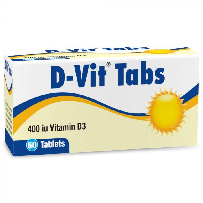 D-Vit Tablets 400 iu Vitamin D3 60 Tablets