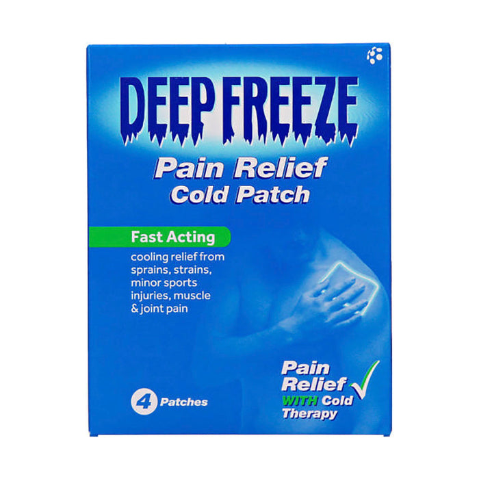 Deep Freeze Pain Relief Cold Patches 4 Pack