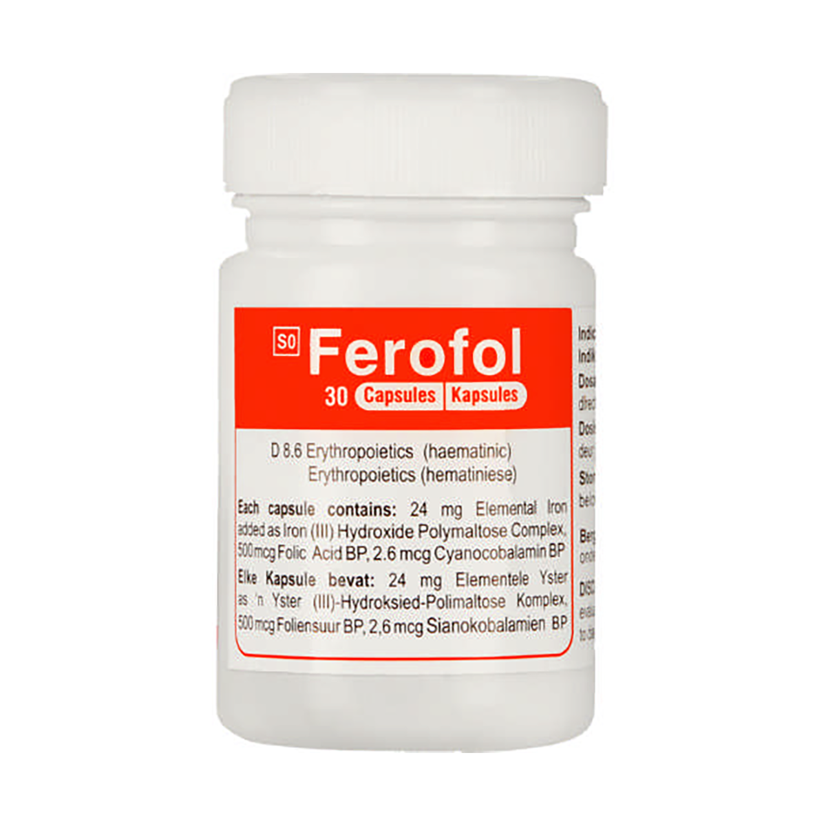 Ferofol Iron Supplement 30 Capsules — Maximed Pharmacy