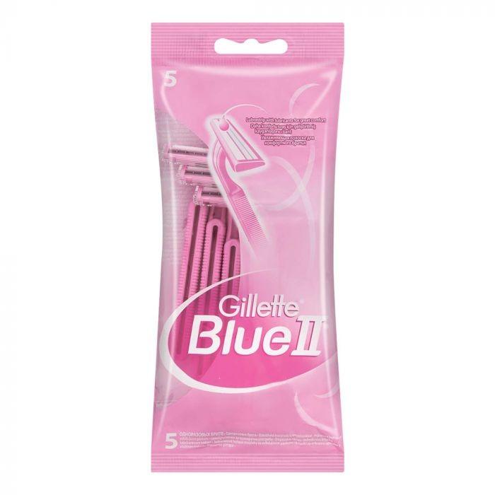 Gillette Blades Blue II Regular Women Disposable 5 Pack
