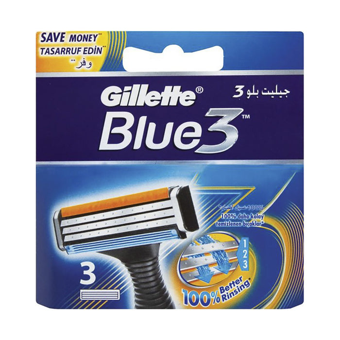 Gillette Blades Blue 3 3 Cartridges