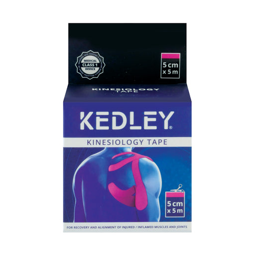 Kedley Kinesiology Sports Tape 5cm x 5m - Pink