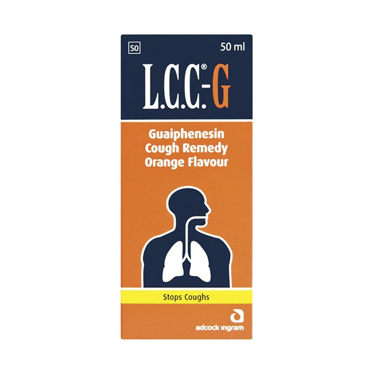 L.C.C-G Cough Remedy Guaiphenesin Orange 50ml — Maximed Pharmacy